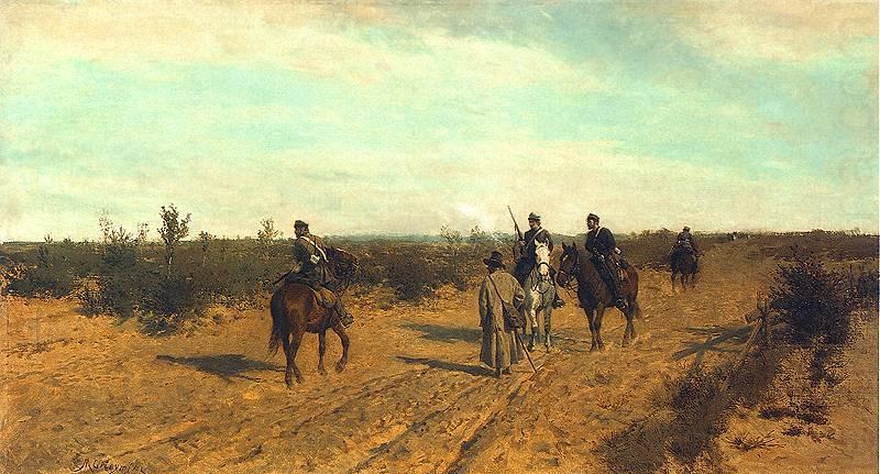 Aleksander Gierymski Insurgent's patrol - picket china oil painting image